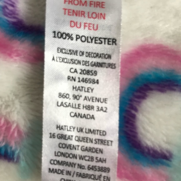 Happy Rainbows Fuzzy Fleece Zip Up - Picture 3 of 4